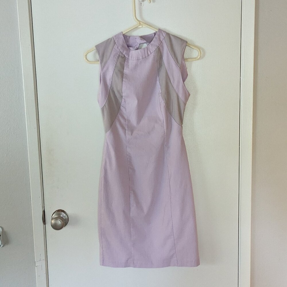 ASOS Light Purple Sleeveless Open Back Bodycon Dress Size 6 EUC